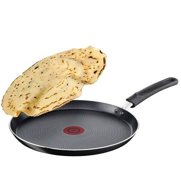 Tefal Cook Right B3521022 Non-Stick Round Crepe Pan - 25 cm, Black