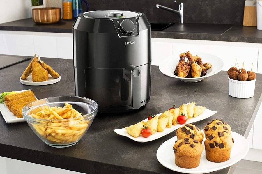 Tefal Easy Fry Classic EY201840 Air Fryer, Black, 4.2L, 6 portions