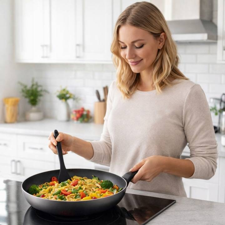 Tefal Easy Plus B5710623 Non-Stick 28cm Frying Pan, Grey