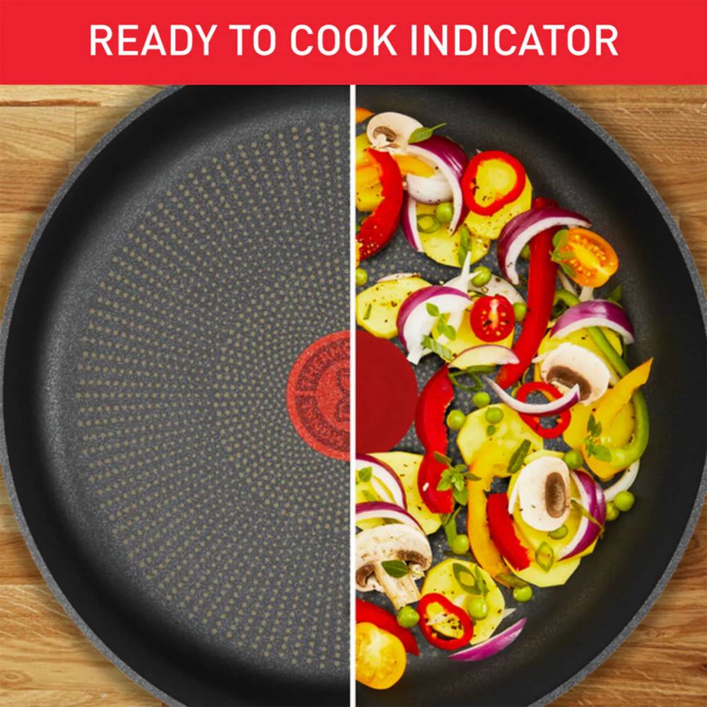 Tefal Emotion Inox Stainless Steel Non-stick Frying Pan, 30cm - Silver