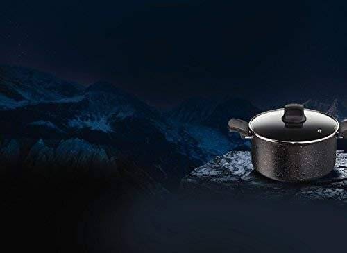 Tefal Everest Stone Stew Pot With Lid, Aluminium, Effect, 24 cm