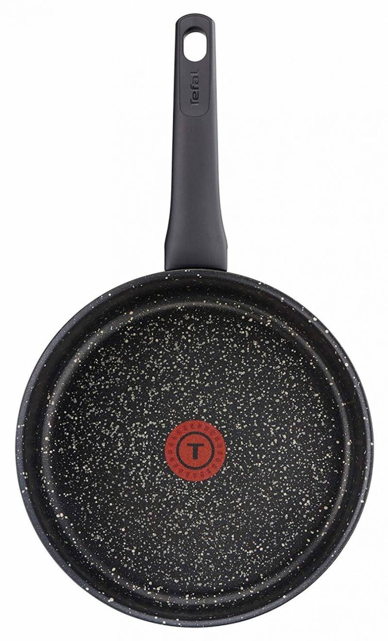 Tefal Everest Stone Saute Pan With Lid, Aluminium Effect - 24cm