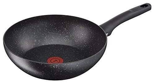 Tefal Everest Stone Wok With Thermospot, Aluminium Effect - 28 cm