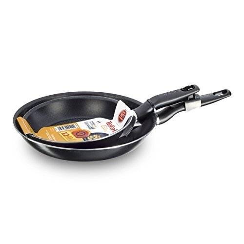 Tefal Extra Thermo-Spot Twin Fry Pan Set, 20/26 cm - Black