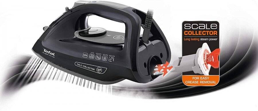 Tefal FV2660 Ultraglide Anti-Scale Steam Iron, 2400 W - Black