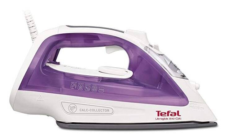 Tefal FV2661 Ultraglide Anti-Scale Steam Iron, 2400 Watt, Purple/White