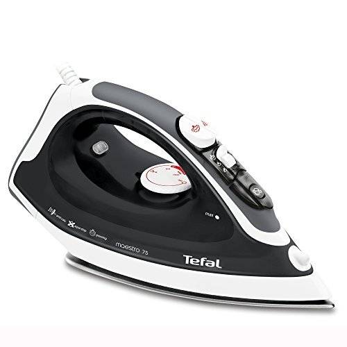 Tefal FV3775 Ceramic Soleplate Steam Iron, 2300 W, Black