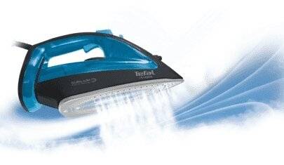 Tefal FV4093 Ultraglide Steam Iron, 2500 W, 270 ML, Blue and Black