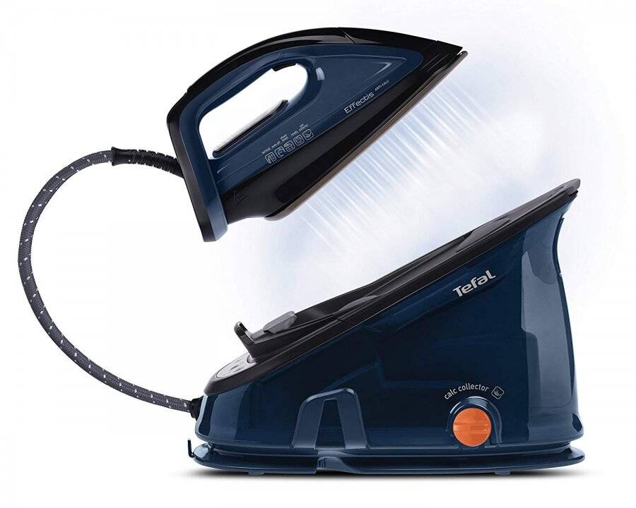 Tefal GV6840 Anti-Scale High Pressure Steam Generator - Black/Blue