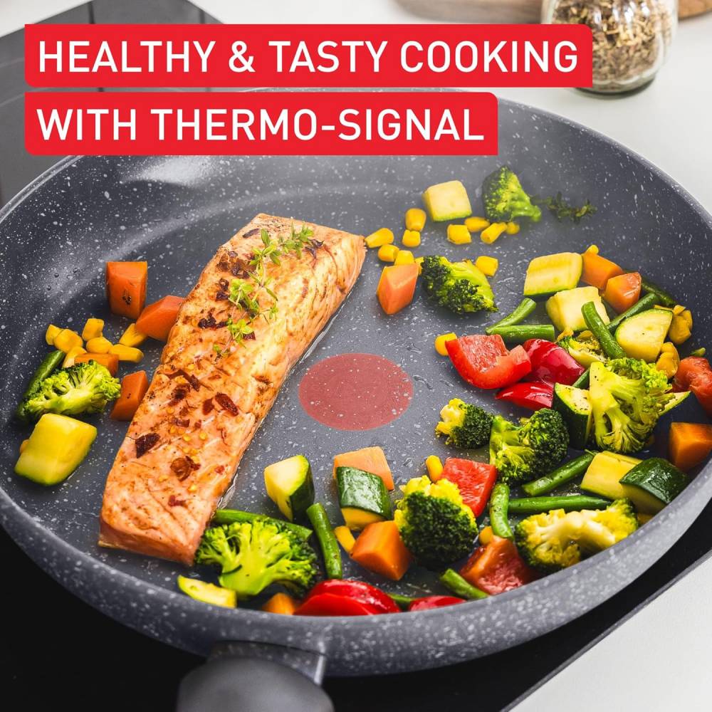 TEFAL Healthy Cook ON Non-stick Induction 5PC Cookware Set - Grey