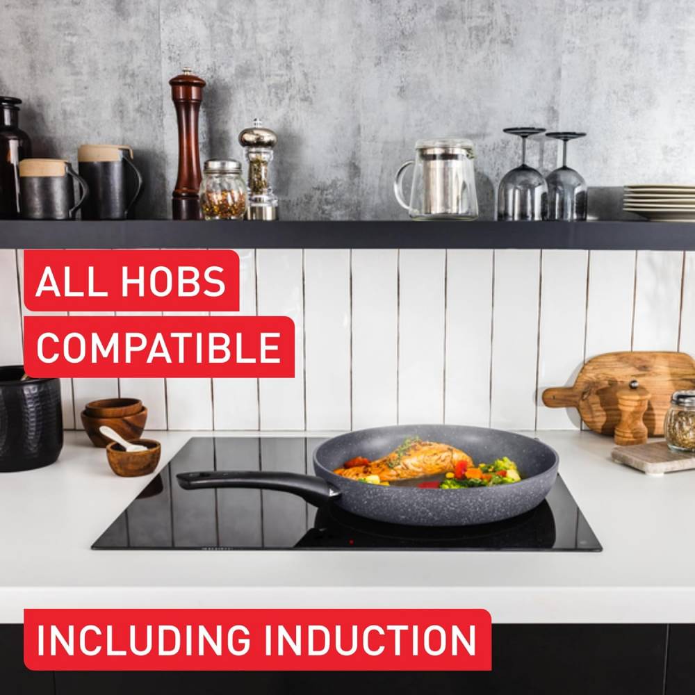 TEFAL Healthy Cook ON Non-stick Induction 5PC Cookware Set - Grey