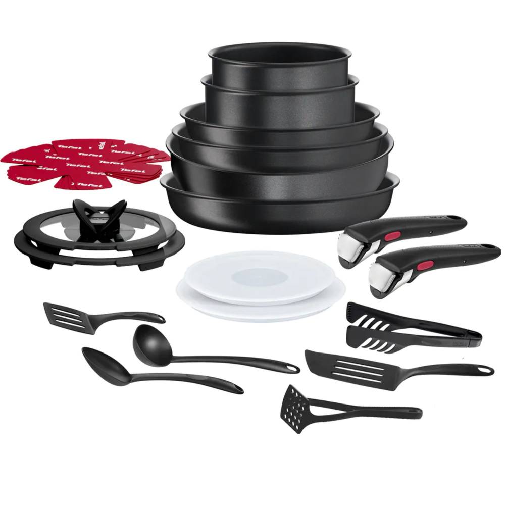 Tefal Ingenio 22pc Non-stick Cookware Induction Pots & Pans Set, Black