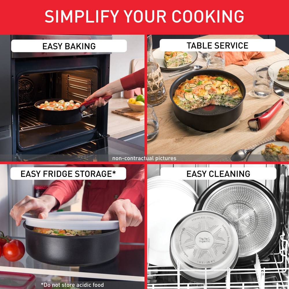Tefal ingenio Eco Resist 13 pcs Induction Safe Non-stick Cookware Set