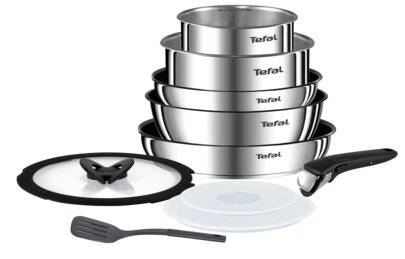 Tefal Ingenio Emotion 10 pcs Stainless Steel Induction Cookware Set
