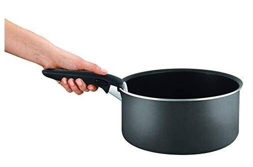 Tefal Ingenio Essential 14 PCs Nonstick Saucepan and Frypan Set, Black