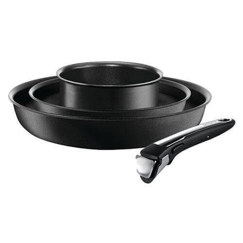 Tefal Ingenio Induction Expertise 4 Piece Cookware Set, Black