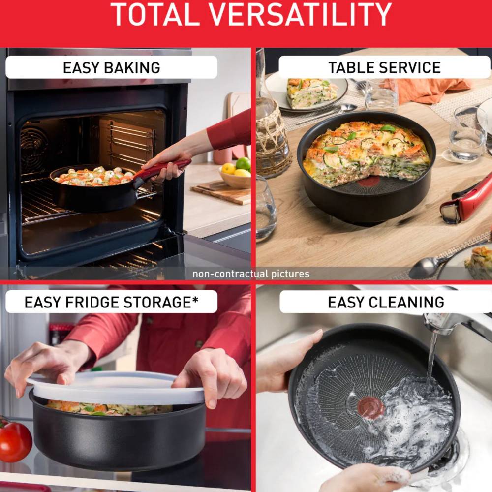 Tefal Ingenio Non-stick Cookware Induction Pots & Pans Set, Black
