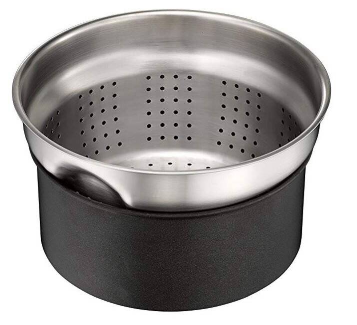 Tefal Ingenio Stainless Steel Pasta colander insert, 20 cm - Silver