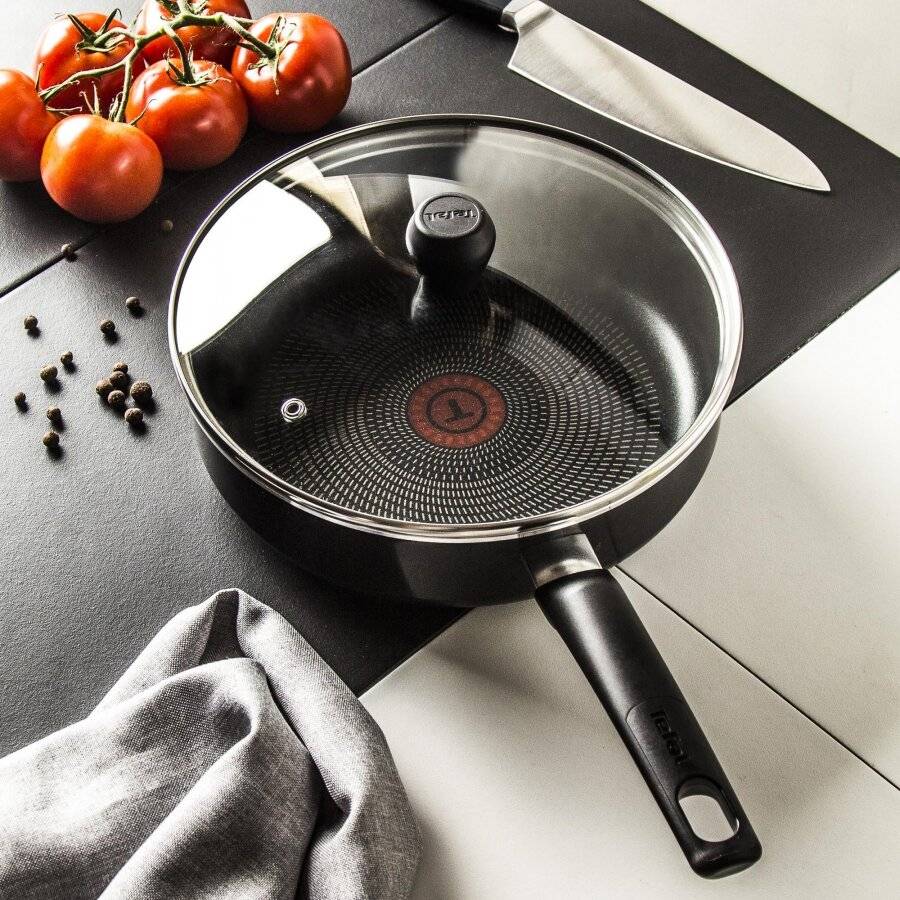 Tefal Invissia  Nonstick Thermo-spot 24 cm Saute Pan With Lid