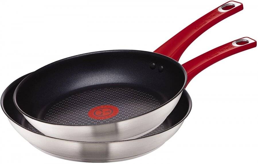 Tefal Jamie Oliver 5pcs H801S514 Non-stick Induction Pan Set - Red