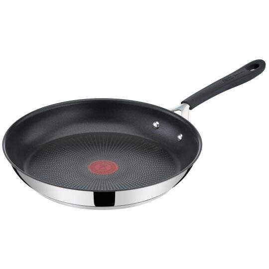 Tefal Jamie Oliver Stainless Steel Induction Frying Pan, Silver, 28cm