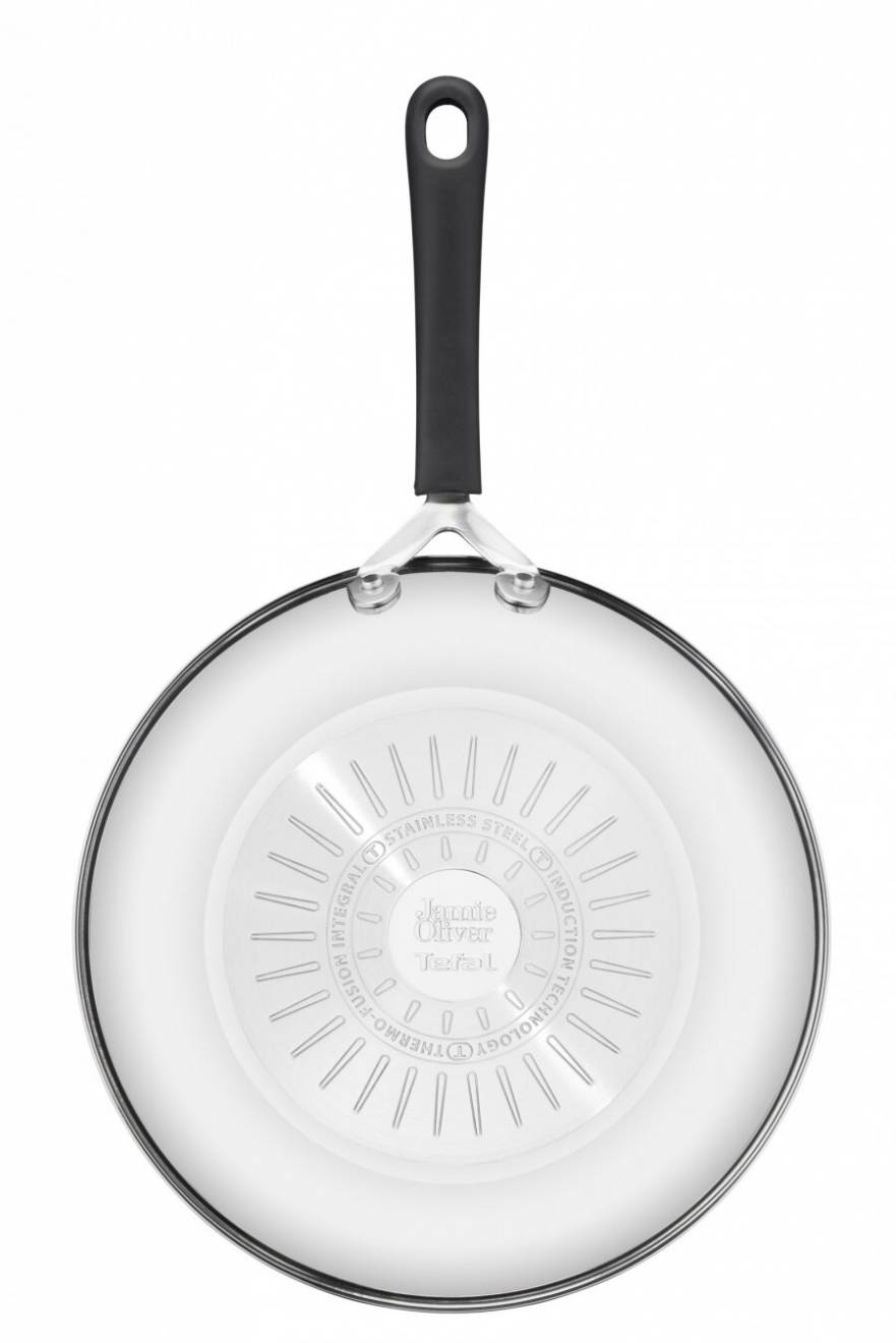 Tefal Jamie Oliver Stainless Steel Non-Stick 28cm Induction Wok