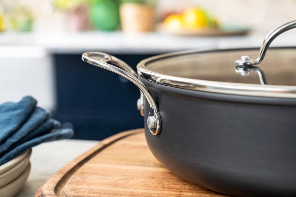 Tefal JO Cook's Classics Hard Anodized Induction Pot, 30 cm, 5.4L