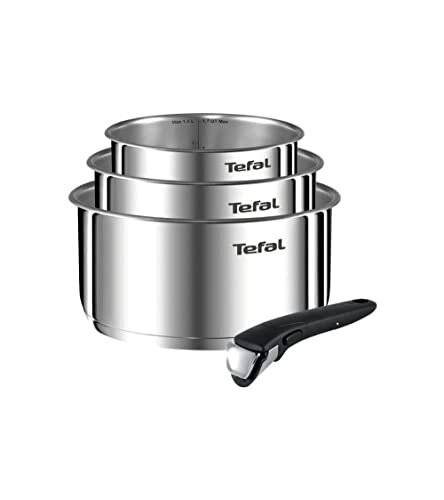 TEFAL L9254S14 Ingenio Emotion 4 pcs Induction Sauce pan Set - Silver