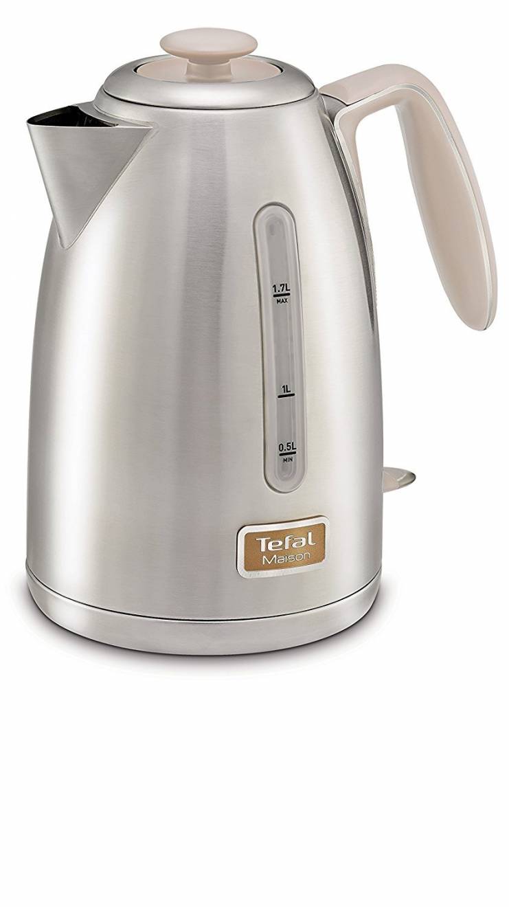 Tefal Maison 3KW Anti-Scale Cordless Kettle, 1.7 L - Oatmeal Grey