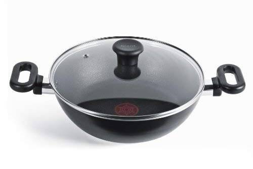 Tefal Nonstick Kadai  Madras Collection, Aluminium, Black, 30 cm