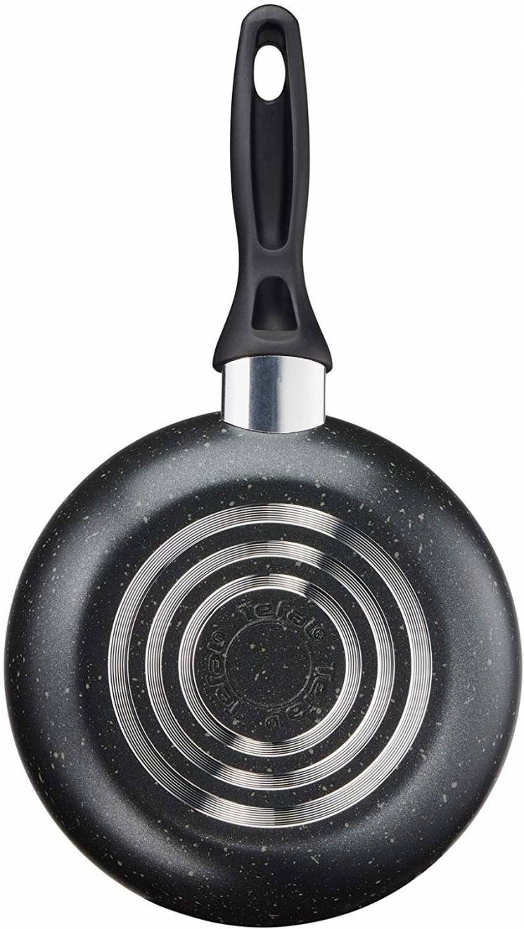 Tefal origins Nonstick Stone effect 5pc Pots and Pans Set - Black