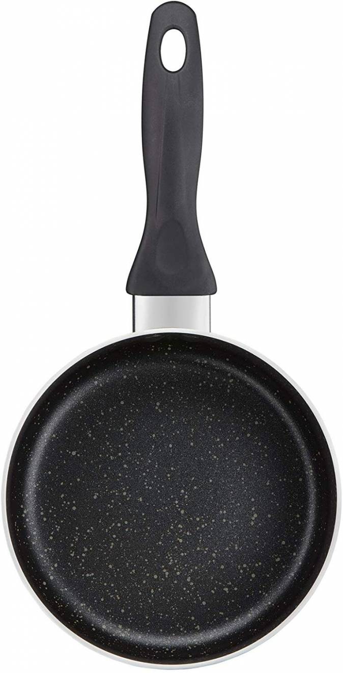 Tefal origins Nonstick Stone effect 5pc Pots and Pans Set - Black