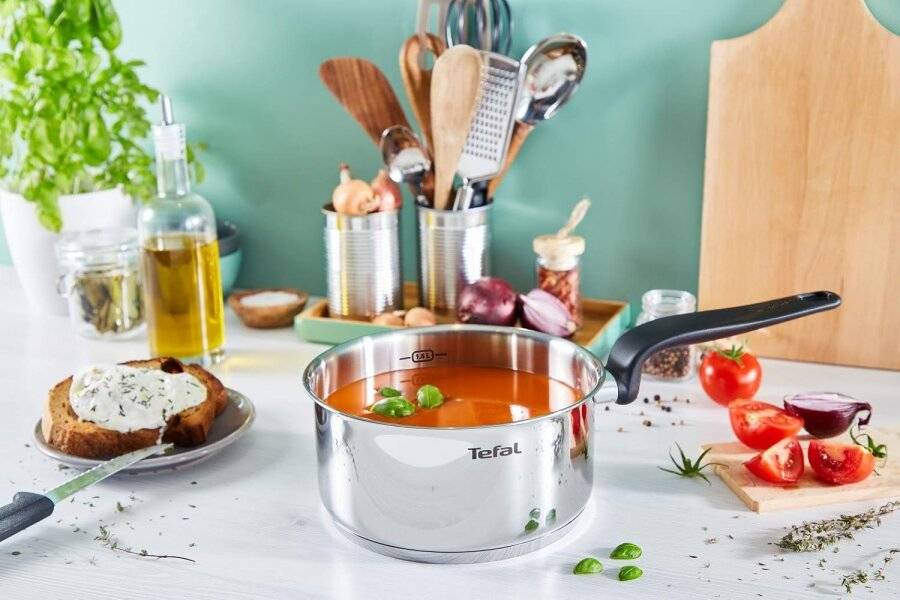Tefal Primary Inox Induction Saucepan Stainless Steel 20 cm/ 3 Litre