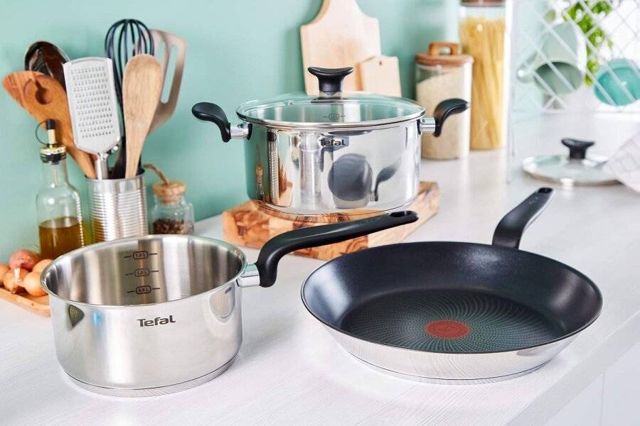 Tefal Primary Inox Induction Saucepan Stainless Steel 20 cm/ 3 Litre