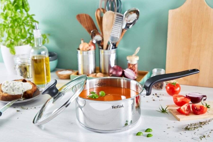 Tefal Primary Inox Induction Saucepan Stainless Steel 20 cm/ 3 Litre