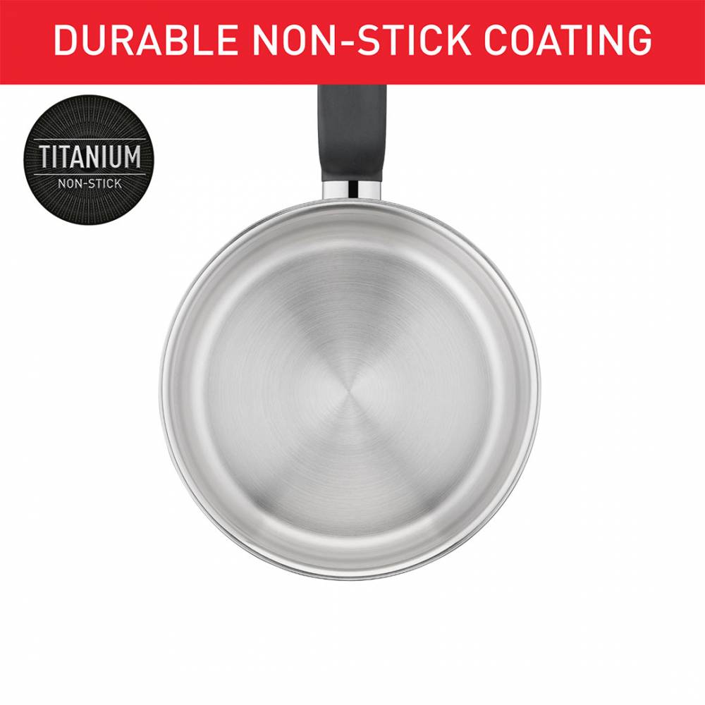 Tefal Primary Stainless Steel 3 pcs Induction Saucepan Set