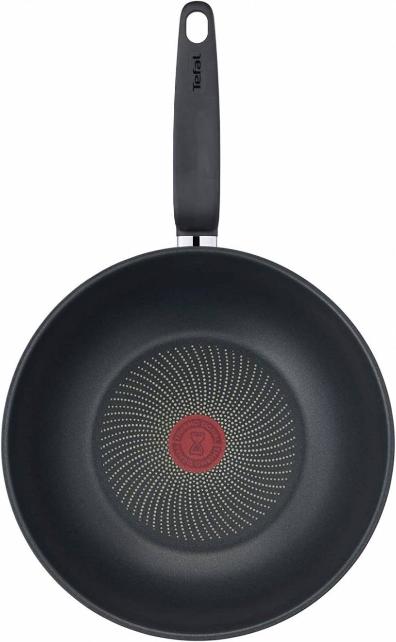 Tefal Primary Stainless Steel Non Stick Induction Wok Pan, 28 cm
