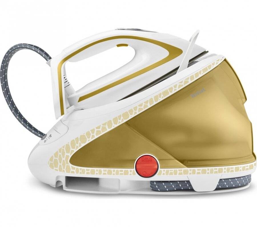 TEFAL Pro Express Ultimate GV9581 Steam Generator Iron - White/Gold