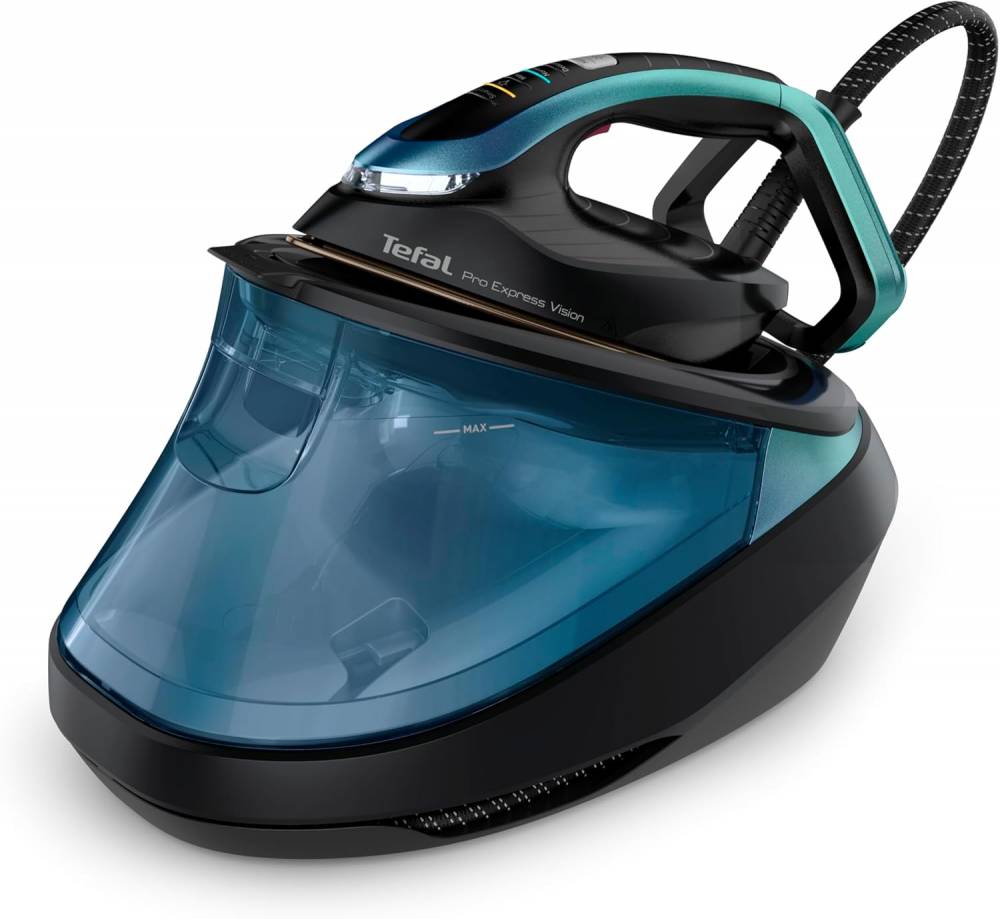 Tefal  Pro Express Vision Anti-Scale Steam Generator Iron, Alpine Blue