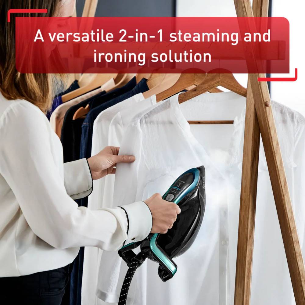 Tefal  Pro Express Vision Anti-Scale Steam Generator Iron, Alpine Blue