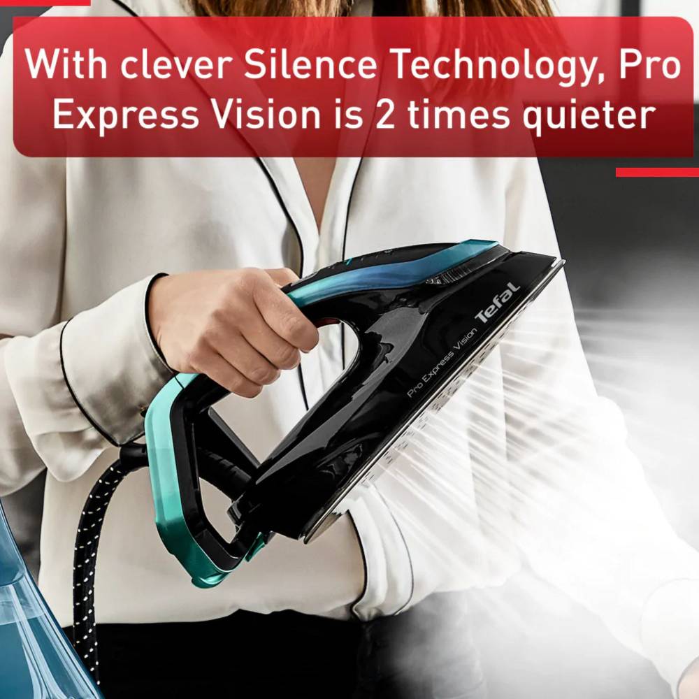 Tefal  Pro Express Vision Anti-Scale Steam Generator Iron, Alpine Blue