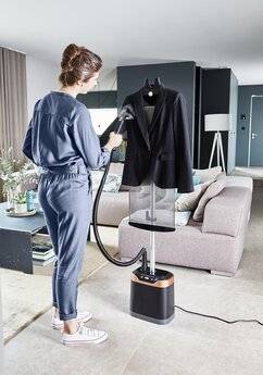 TEFAL Pro Style Care IT8460 Upright Garment Steamer, Black & Copper