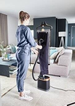 TEFAL Pro Style Care IT8460 Upright Garment Steamer, Black & Copper
