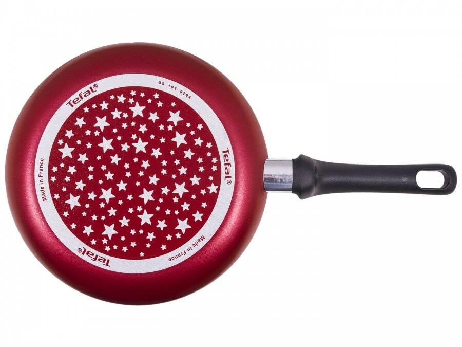 Tefal Star Collection Non Stick Aluminium Fry Pan, Red - 24 Cm