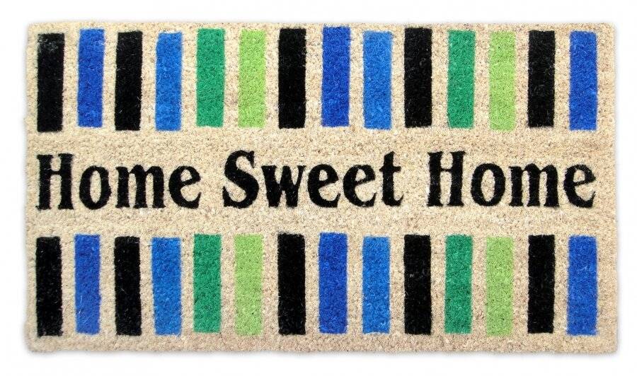 Tough Coir PVC Entrance "Home Sweet Home"  Door Mat