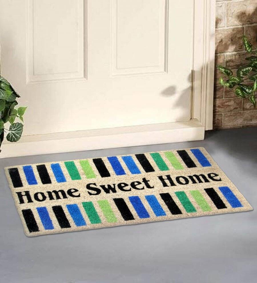 Tough Coir PVC Entrance "Home Sweet Home"  Door Mat