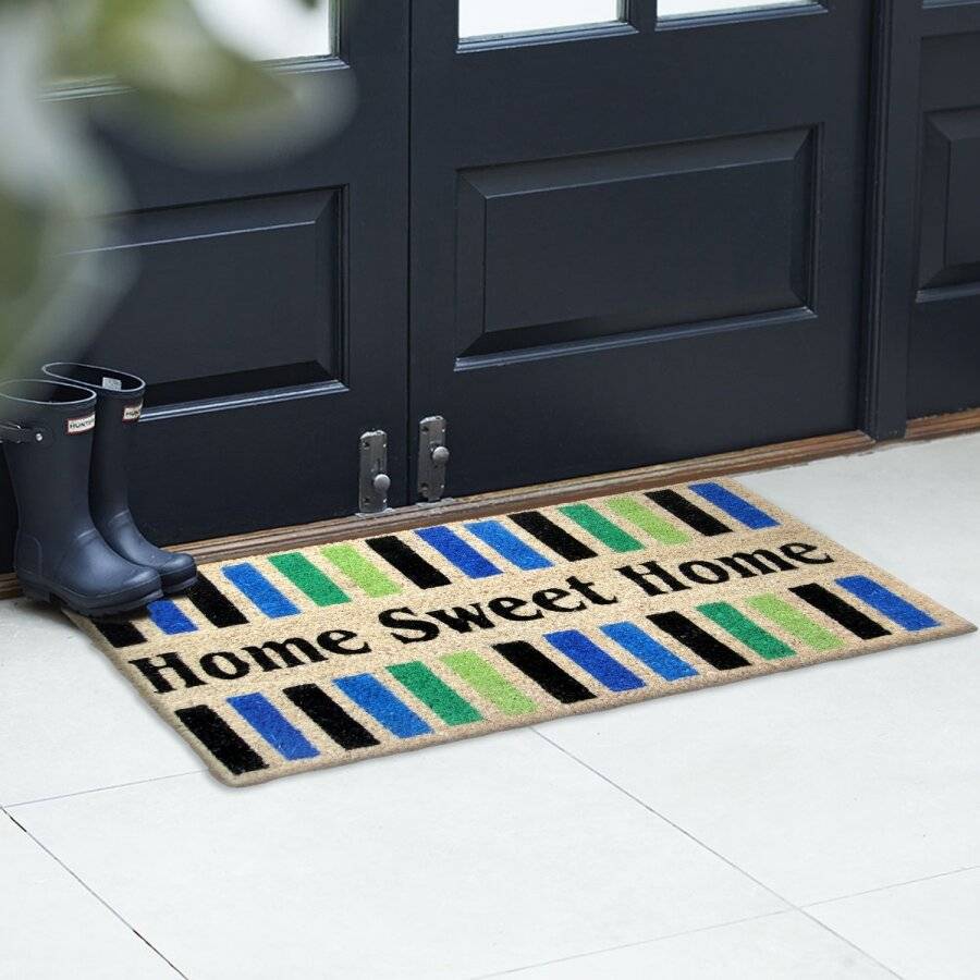 Tough Coir PVC Entrance "Home Sweet Home"  Door Mat