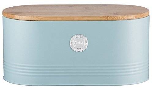 Typhoon Living Bread Storage Bin With Bamboo Lid - Blue