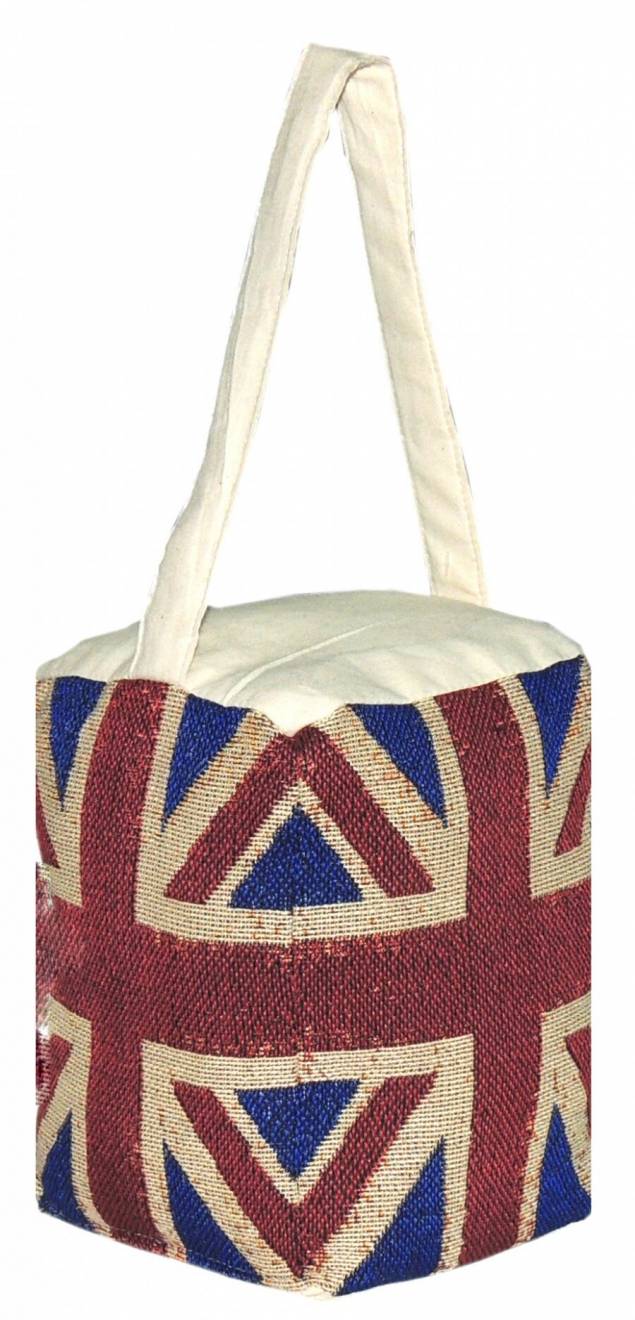 Union Jack Vintage Decorative Fabric Doorstop - Red, Blue & Cream