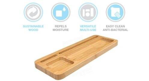 Universal Tablet iPad Smartphone Stand With Accessories Holder